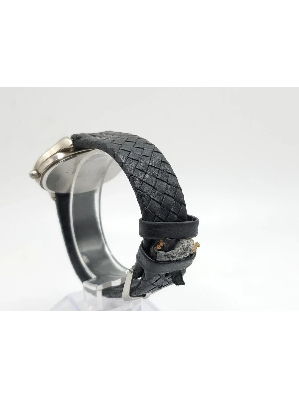 Joan Rivers Classics Quartz Womens Watch New Battery Silver Tone Black Dial 39mm